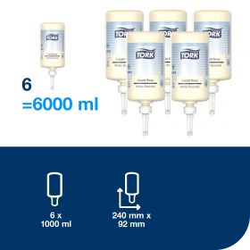 TORK 420501 – Jemné tekuté mýdlo S1, 1000 dávek - Karton