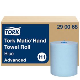 TORK 290068 – modré papírové ručníky v roli H1, 2 vrst., 150 m, 6 rolí - Karton