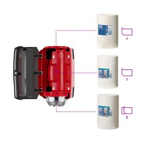 TORK 658008 – Mini zásobník na role se středovým odvíjením M1