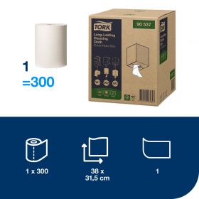 TORK 90537 – Long Lasting čisticí utěrka W1/W2/W3, netkaná text., 114 m, 300 útr