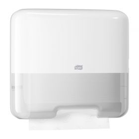 TORK 553100 – Singlefold MINI zásobník skládaných papírových ručníků V a C – bílý; H3