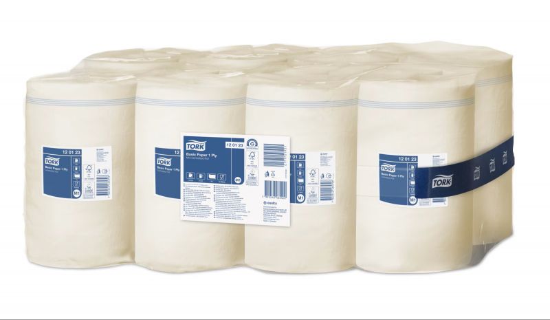 TORK 120123 – Basic papírová utěrka M1, 1vr., 120 m - Karton