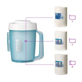 TORK 658002 – Mini přenosný zásobník na role se středovým odvíjením M1