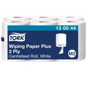 TORK 130044 – papírová utěrka Plus, se střed. odv. M2, 2vr., 125x6 útr. - Karton