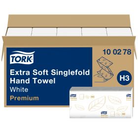 TORK 100278 – Singlefold extra jemné papírové ručníky H3, 2vr., 15 x 200ks- Karton