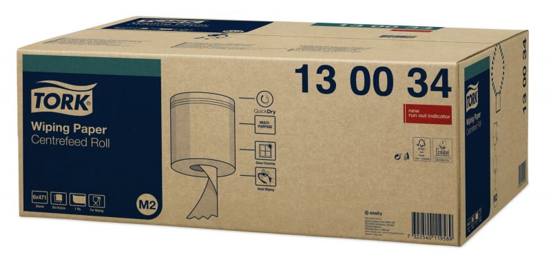 TORK 130034 – Advanced papírová utěrka se střed. odv. M2, 1vr., 165m - Karton