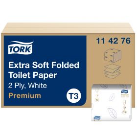 TORK 114276 – Folded extra jemný toaletní papír T3, 2vr., 30 x 252 ks - Karton