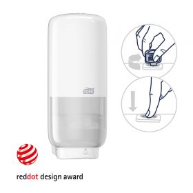 TORK 561600 – Dávkovač na mýdla a dezinfekční prostředky s Intuition™ senzorem S4, bílý