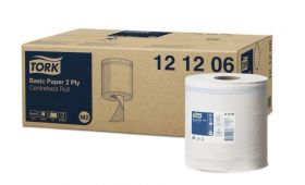 TORK 121206 – Basic papírová utěrka M2, 2vr., 160 m - Karton