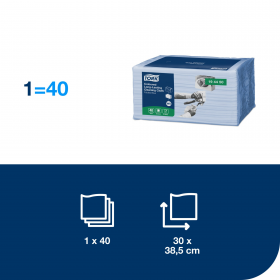 TORK 194450 – barevný program – netkaná textilie W8, modrá, 40útr.