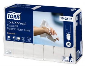 TORK 100297 – Xpress® extra jemný papírový ručník Multifold H2, 2vr., 21 x 100 ks - Karton