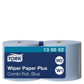 TORK 130052 – papírová utěrka Plus W1/W2, modrá, 2vr., 2x255 m - Karton