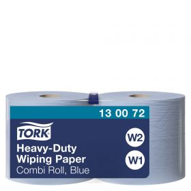 TORK 130072 – Heavy Duty papírová utěrka  W1/W2, malá role, 2vr., 500x2útr. - karton