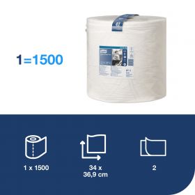 TORK 130040 – papírová utěrka Plus W1, 2vr.,510 m, 1500útr.