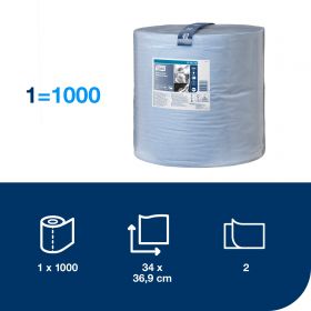TORK 130070 – Heavy Duty papírová utěrka W1, velká role, 2vr., 1000útr.