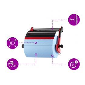 TORK 652108 – Držák rolí na zeď W1