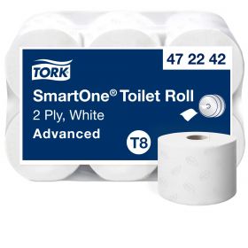 TORK 472242 – SmartOne© toaletní papír T8, 6 rl., 2 vrst., 207 m., 1150 útr./rl. - Karton