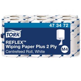 TORK 473472 – Reflex MIDI, papírové utěrky Plus M4, bílá, 2 vrst., 150 m, 6 rolí