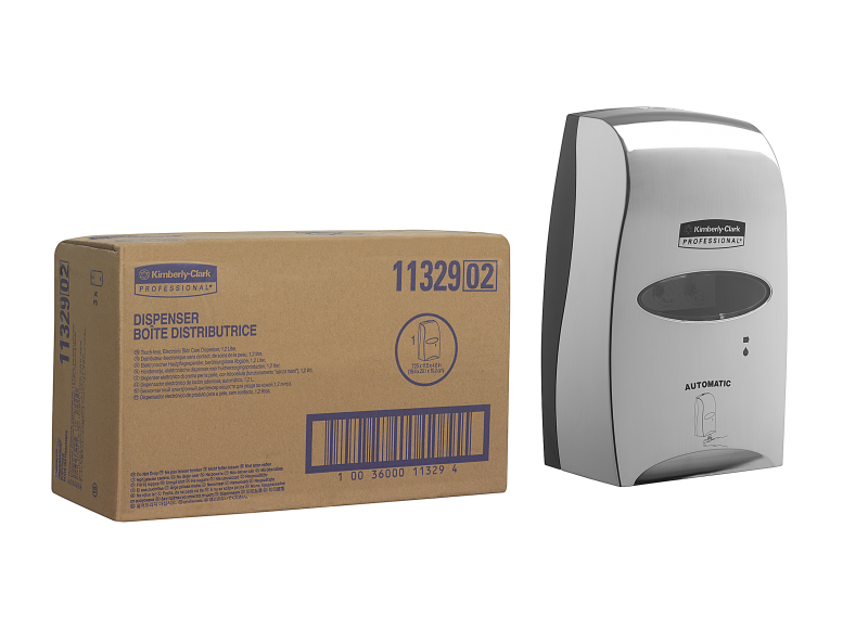 KIMBERLY CLARK PROFESSIONAL – Bezdotykový, elektronický dávkovač kožního prostředku – Nerezový 1,2l