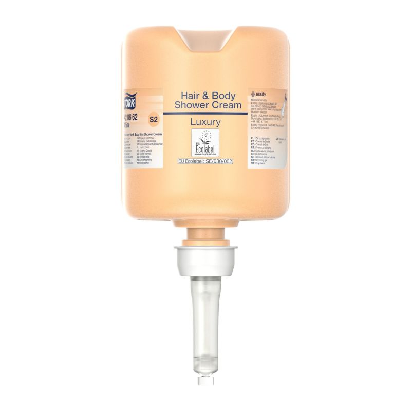 TORK 420662 – Luxusní sprchový gel na vlasy a tělo mini, 8 x 475 ml, S2