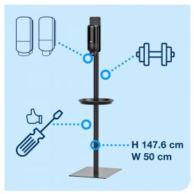 TORK 511060 – Dezinfekční stojan na 1 zásobník S1, S4, F1