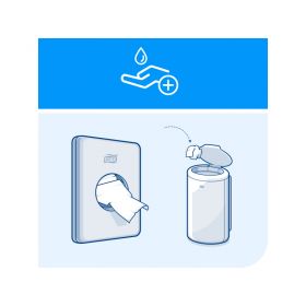 TORK 566000 – Zásobník na hygienické sáčky B5, bílý