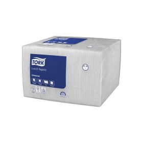 TORK 509300 – 1vrstvý bílý ubrousek – oběd, 33 x 33 cm, 1/4