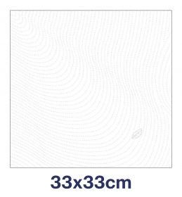 TORK 509300 – 1vrstvý bílý ubrousek – oběd, 33 x 33 cm, 1/4