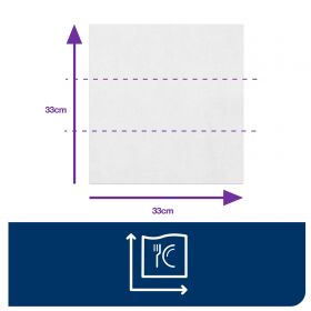 TORK 477402 – Bílý ubrousek, 2 vr. – oběd, 10 x 200 ks - Karton