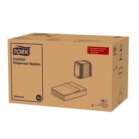 TORK 10933 – Bílý ubrousek do zásobníku Fastfold N2, 1vr. - Karton