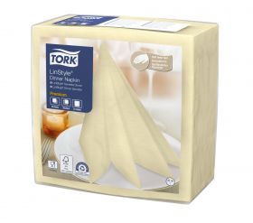 TORK 478712 – Linstyle® champagne ubrousky – večeře, netkané, 1 vr., 1/4 sklad, 12 x 50 ks - Karton