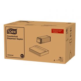 TORK 10935 – bílý Counterfold ubrousek do zásobníku N1, 1vr., 24 x 300 ks - Karton