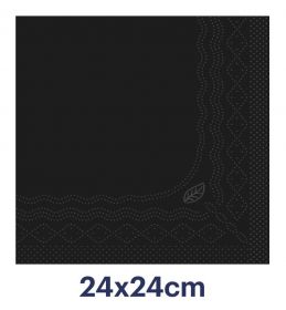 TORK 477829 – Černý ubrousek, 2 vr. – koktejlový - Karton