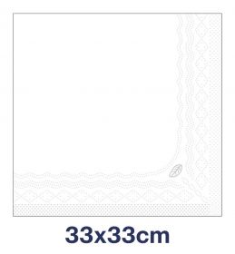 TORK 477149 – Bílý ubrousek, 2 vr. – oběd, 10 x 200 ks  - Karton