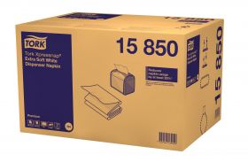 TORK 15850 – Xpressnap® extra jemné bílý ubrousek do zásobníku N4, 2vr., 8 x 1000 ks - Karton