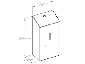 Automatický bezdotykový dávkovač pěnového mýdla náplně MERIDA STELLA AUTOMATIC, nerez  mat