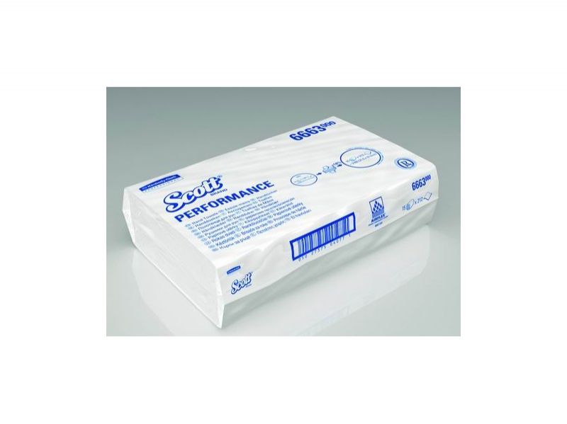 Kimberly-Clark Ručníky  Scott  ZZ, bílé, 3180ks/krt, (náhrada za 6661)