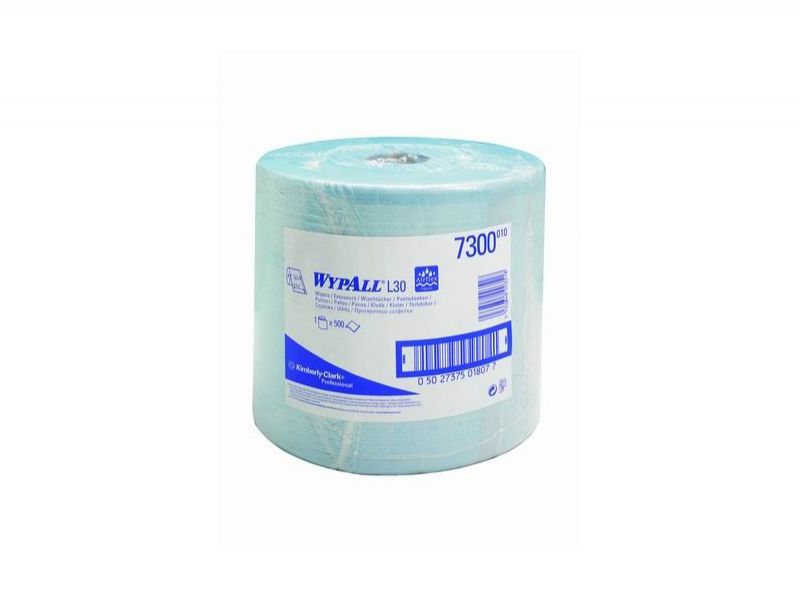 Kimberly-Clark WYPALL* L30 Utěrky, velká role, modrá, 38x23,5cm, 1role/500útr.