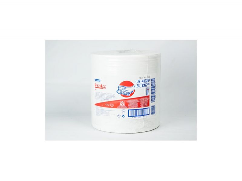 Kimberly-Clark WYPALL* X80 Utěrky, velká role, bílá, 34x31,5cm, 1role/475útr.