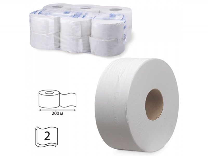 Kimberly-Clark Toal. papír Scott Jumbo,2vrs., 200m, 12rolí/bal.