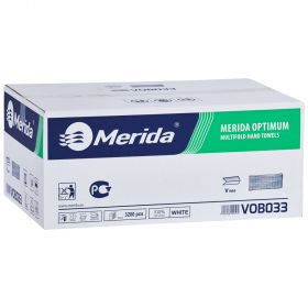 Jednotlivé papírové ručníky skládané OPTIMUM, bílé, 2-vrst., 3200 ks / karton,/dříve PZ33/