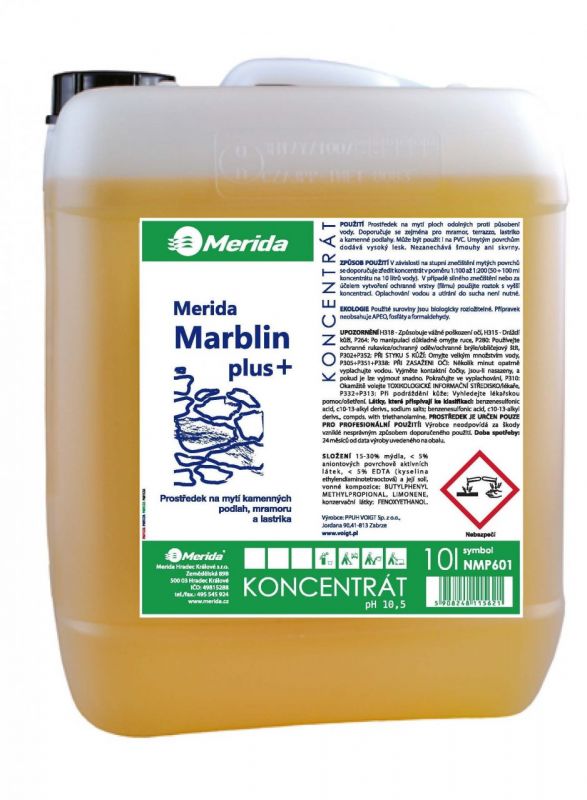 Prostředek na kamenné podlahy Merida MARBLIN Plus 10 l.